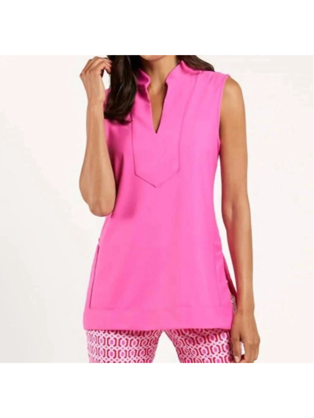 Jude Connally Keira Tunic Top Sleeveless Bubblegum Pink XS